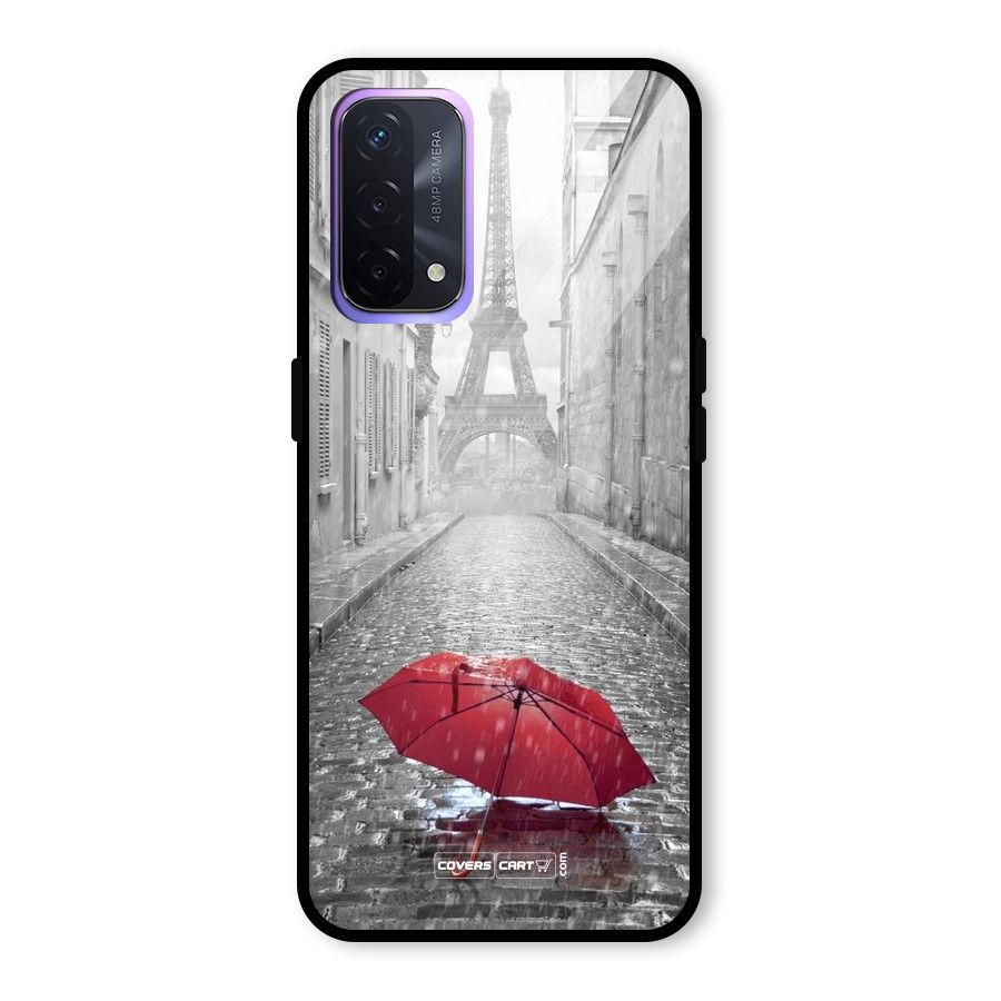 Umbrella Paris Glass Back Case for Oppo A74 5G