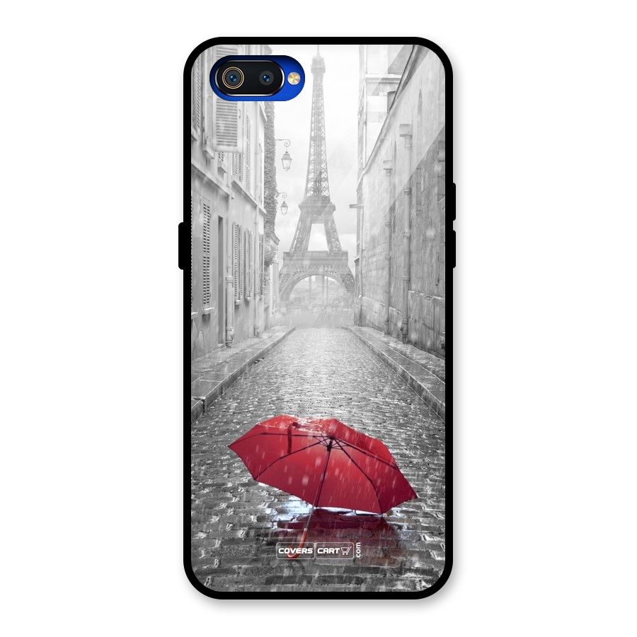 Umbrella Paris Glass Back Case for Realme C2