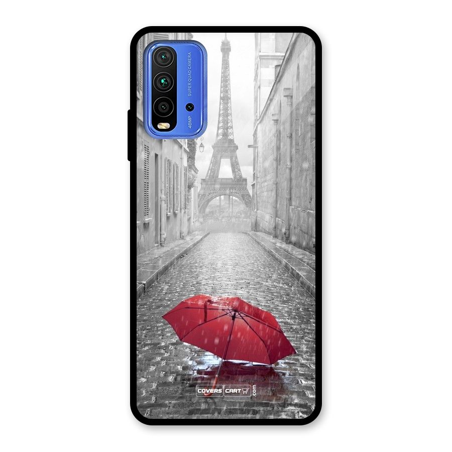 Umbrella Paris Glass Back Case for Redmi 9 Power