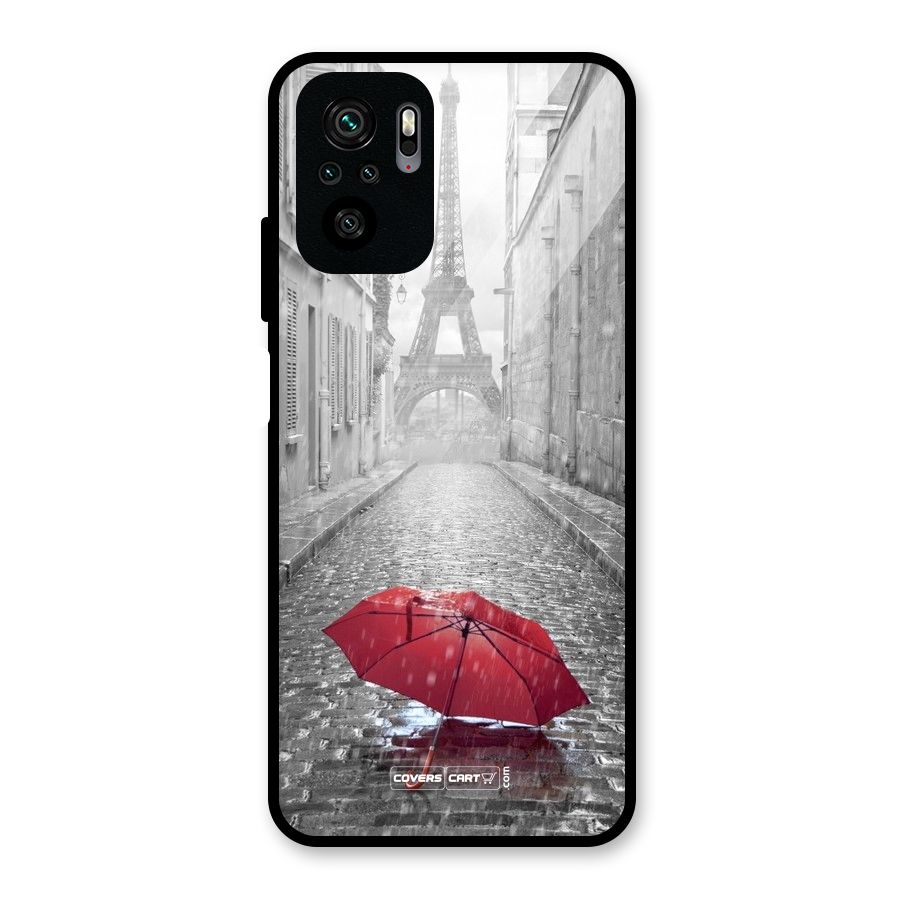Umbrella Paris Glass Back Case for Redmi Note 10S