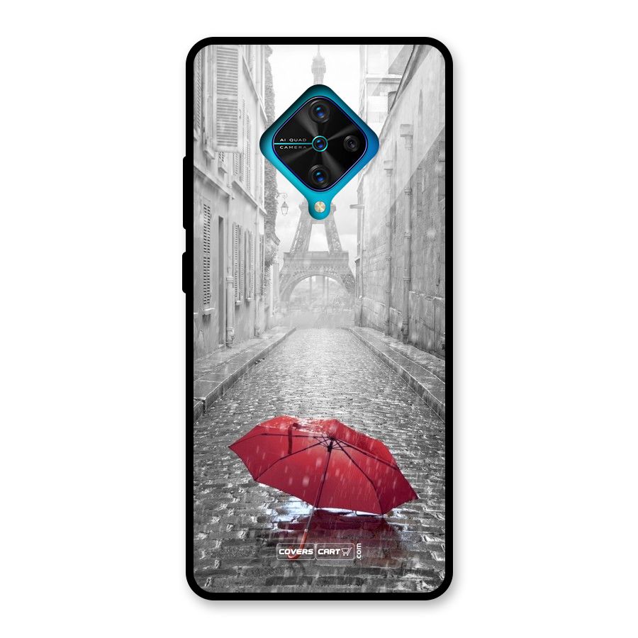 Umbrella Paris Glass Back Case for Vivo S1 Pro