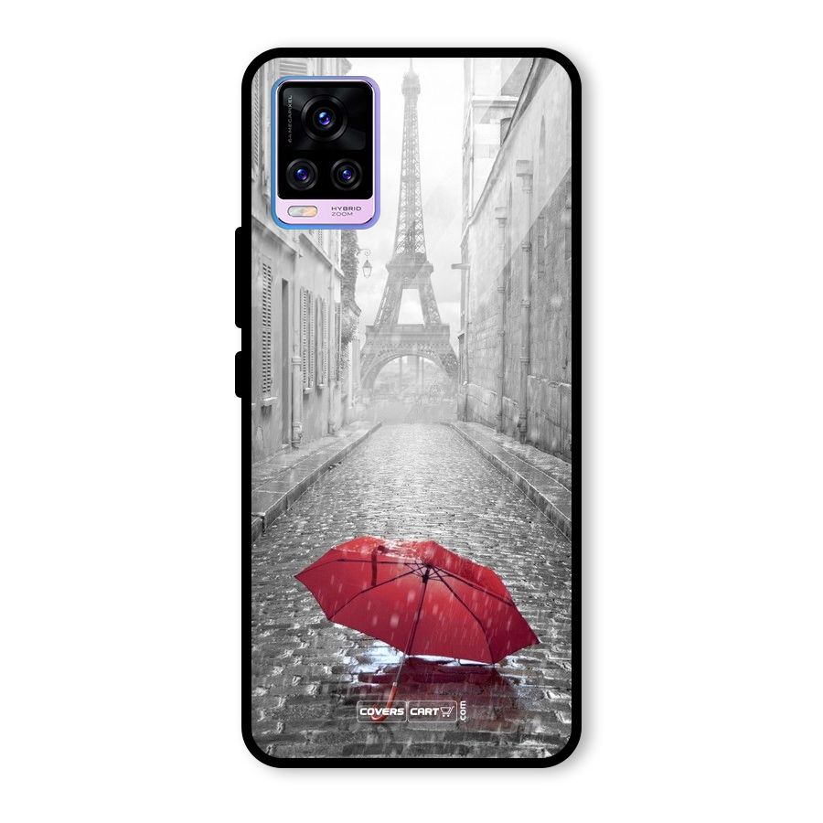 Umbrella Paris Glass Back Case for Vivo V20 Pro
