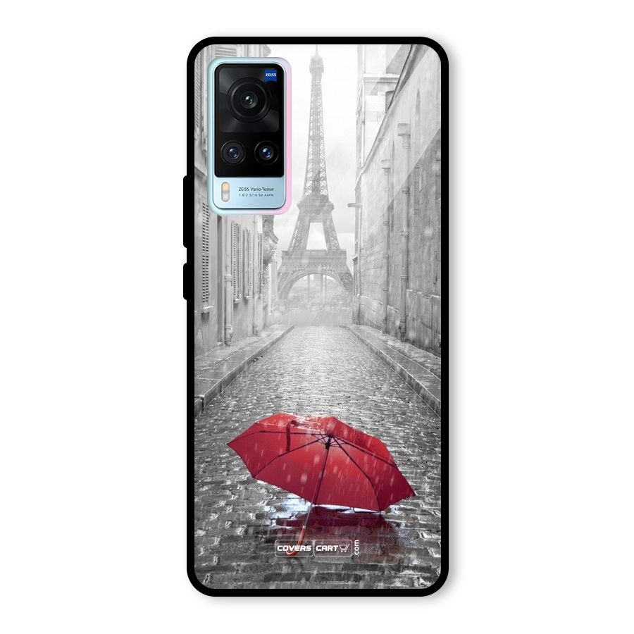 Umbrella Paris Glass Back Case for Vivo X60