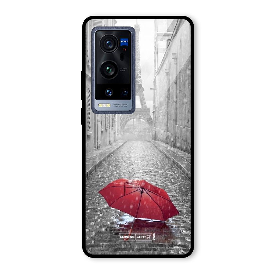 Umbrella Paris Glass Back Case for Vivo X60 Pro Plus