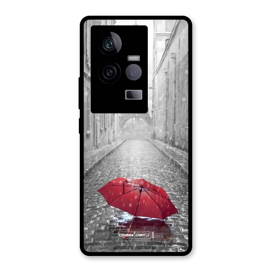 Umbrella Paris Glass Back Case for Vivo iQOO 11 5G