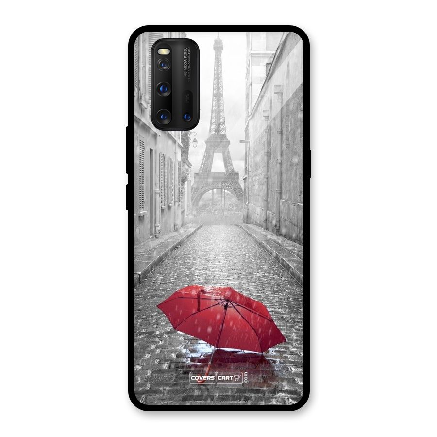 Umbrella Paris Glass Back Case for Vivo iQOO 3