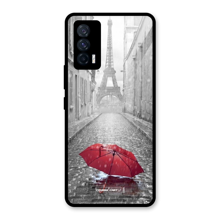 Umbrella Paris Glass Back Case for Vivo iQOO 7 5G