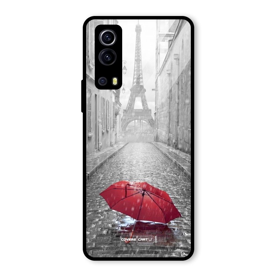 Umbrella Paris Glass Back Case for Vivo iQOO Z3