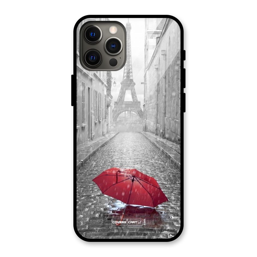 Umbrella Paris Glass Back Case for iPhone 12 Pro Max