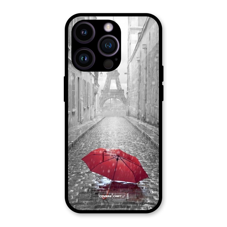 Umbrella Paris Glass Back Case for iPhone 14 Pro