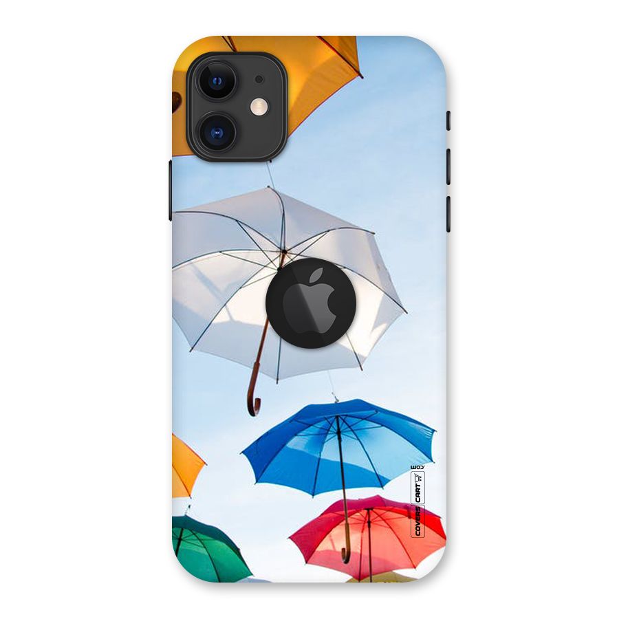 Umbrella Sky Back Case for iPhone 11 Logo Cut