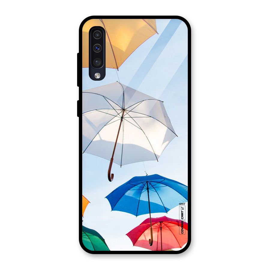 Umbrella Sky Glass Back Case for Galaxy A50