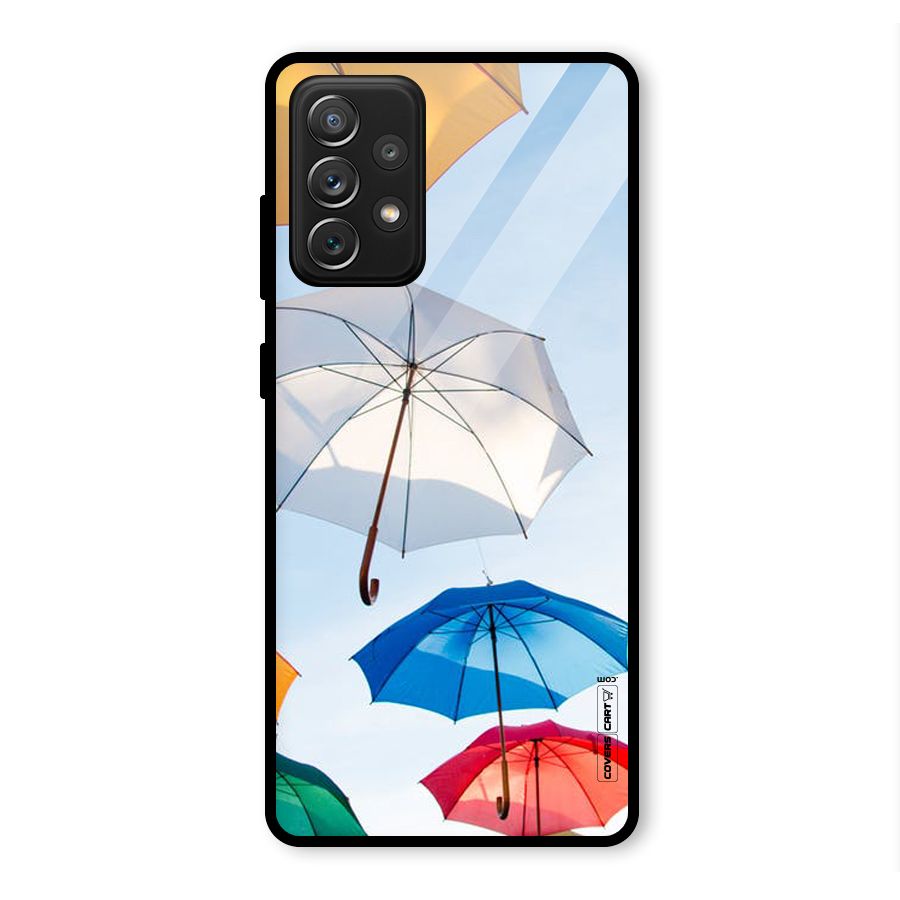 Umbrella Sky Glass Back Case for Galaxy A72