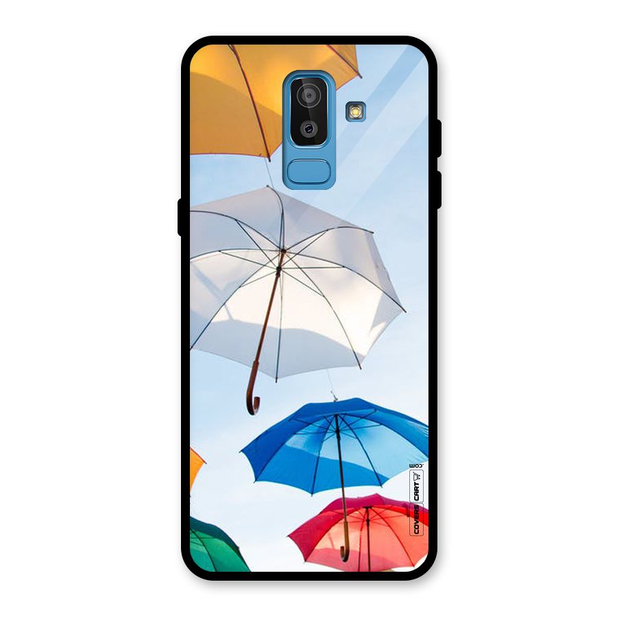Umbrella Sky Glass Back Case for Galaxy J8