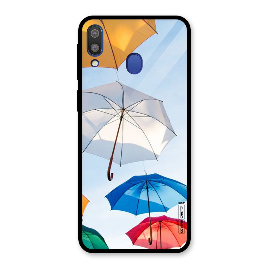 Umbrella Sky Glass Back Case for Galaxy M20