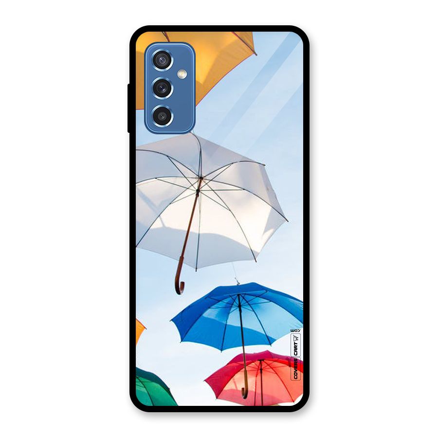 Umbrella Sky Glass Back Case for Galaxy M52 5G