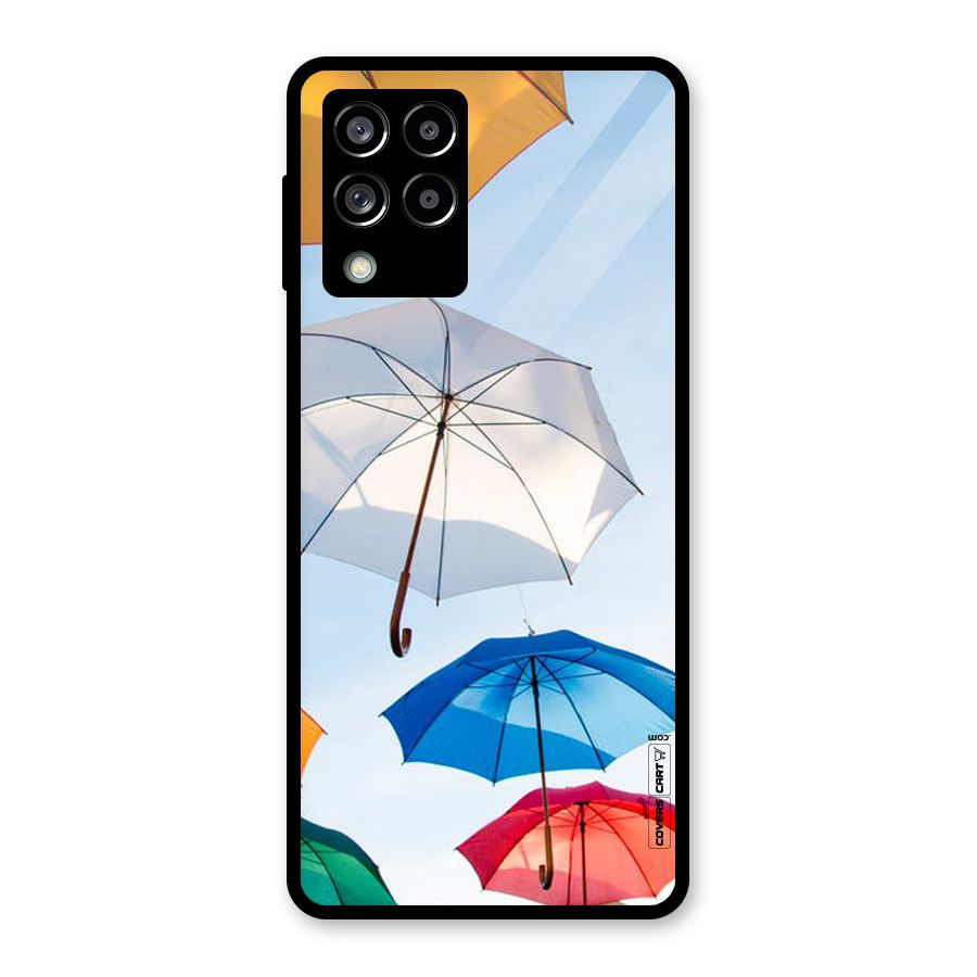 Umbrella Sky Glass Back Case for Galaxy M53 5G