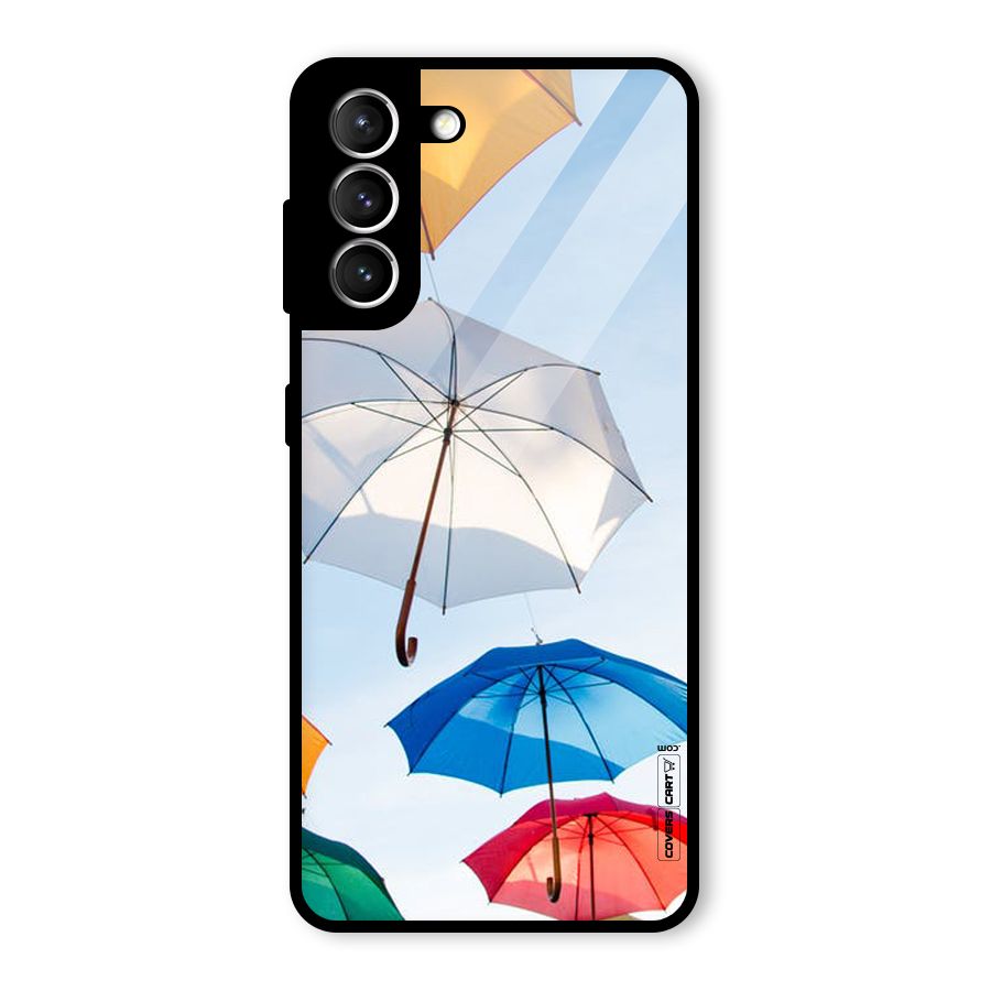 Umbrella Sky Glass Back Case for Galaxy S21 5G
