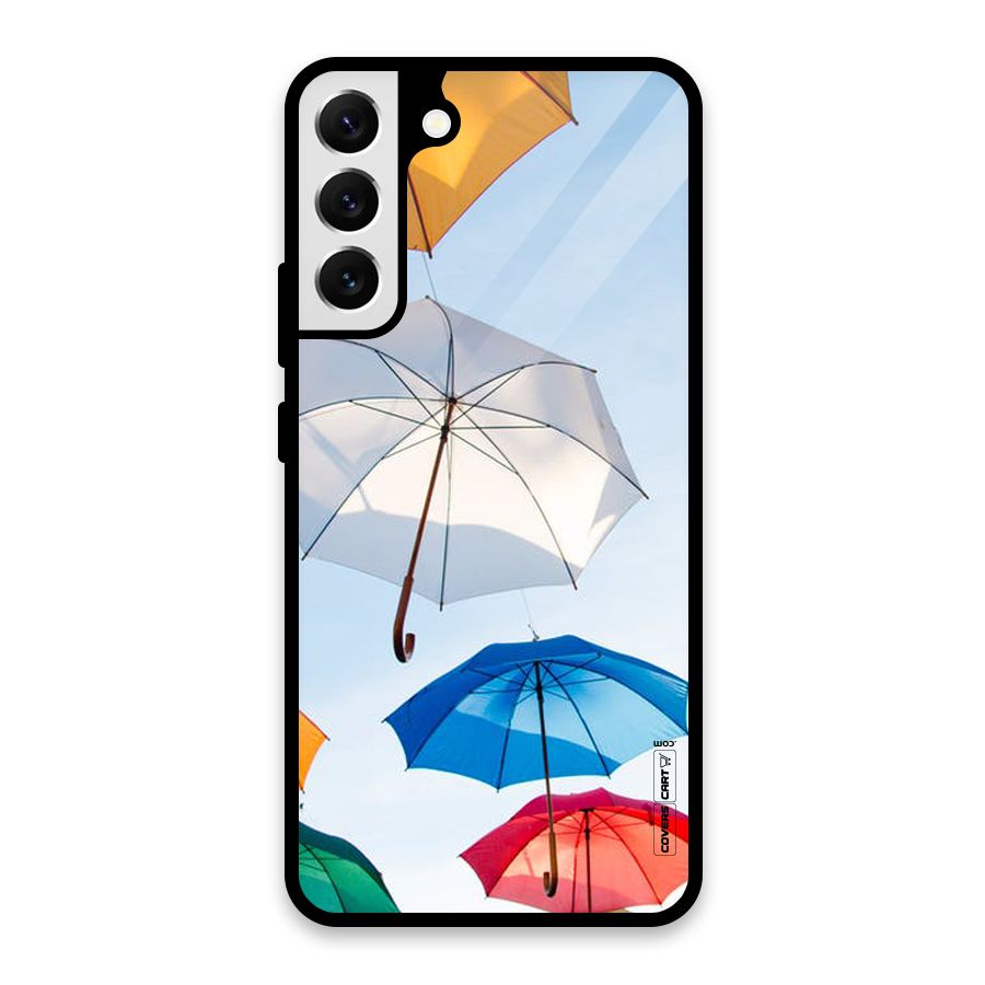 Umbrella Sky Glass Back Case for Galaxy S22 Plus 5G