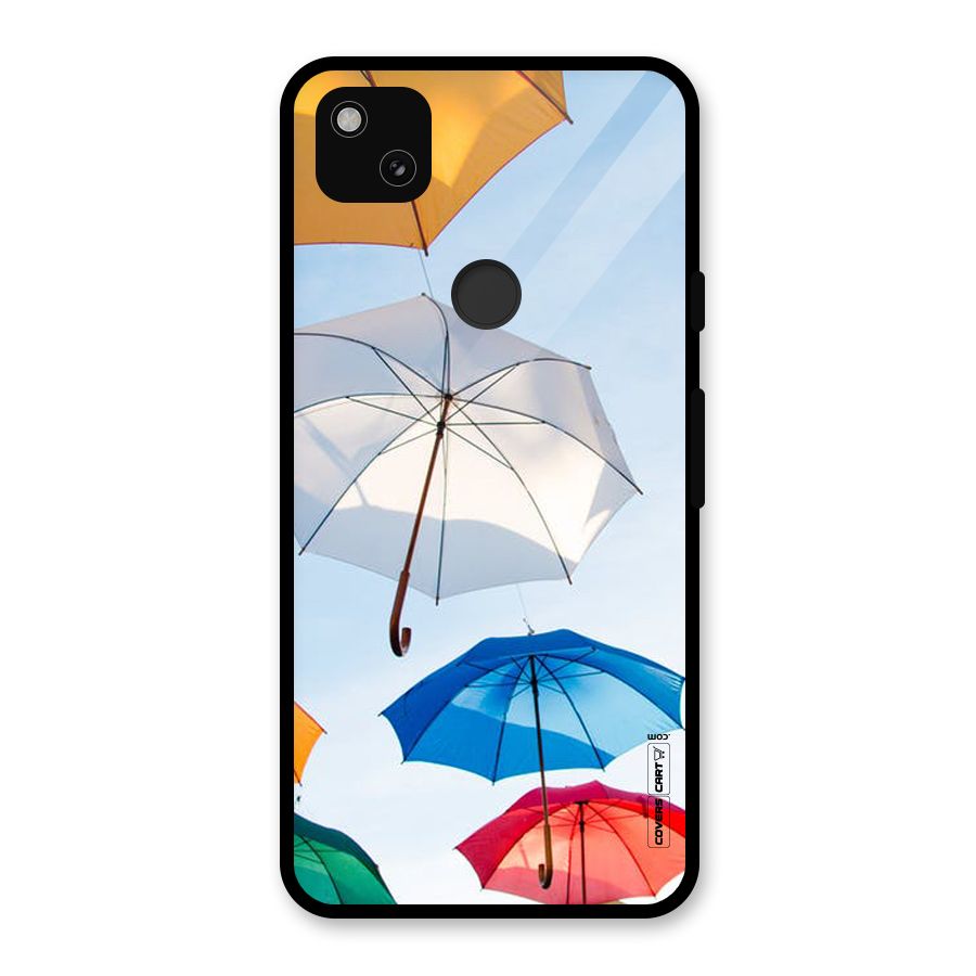 Umbrella Sky Glass Back Case for Google Pixel 4a