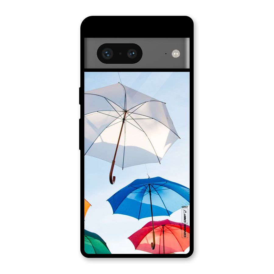 Umbrella Sky Glass Back Case for Google Pixel 7