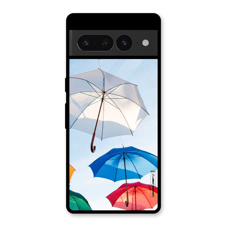 Umbrella Sky Glass Back Case for Google Pixel 7 Pro