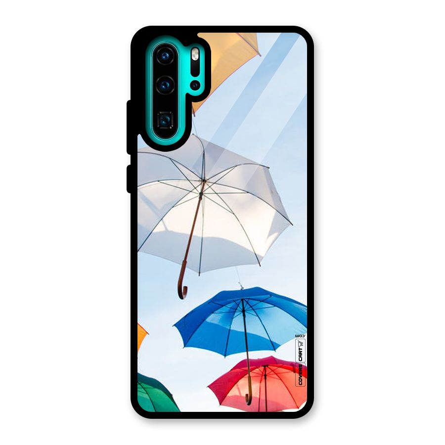 Umbrella Sky Glass Back Case for Huawei P30 Pro