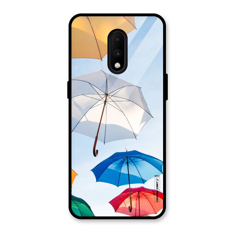 Umbrella Sky Glass Back Case for OnePlus 7