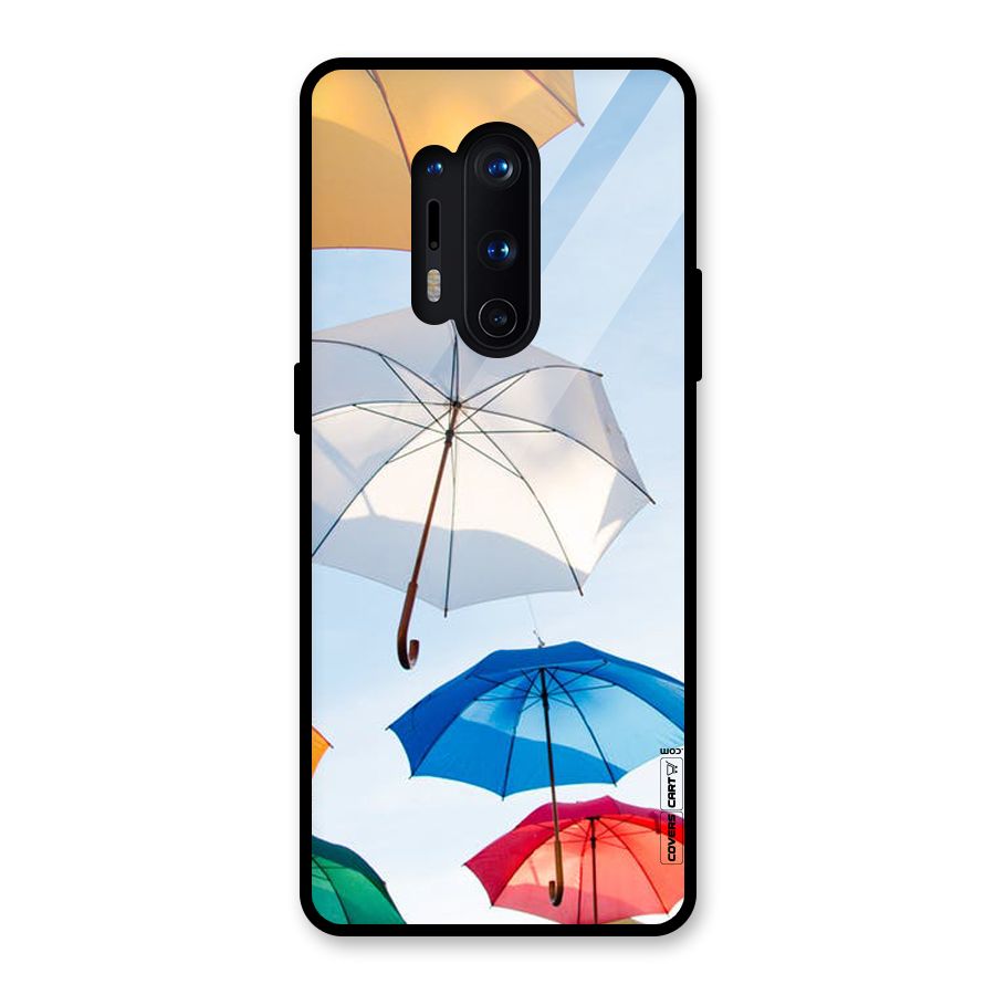 Umbrella Sky Glass Back Case for OnePlus 8 Pro