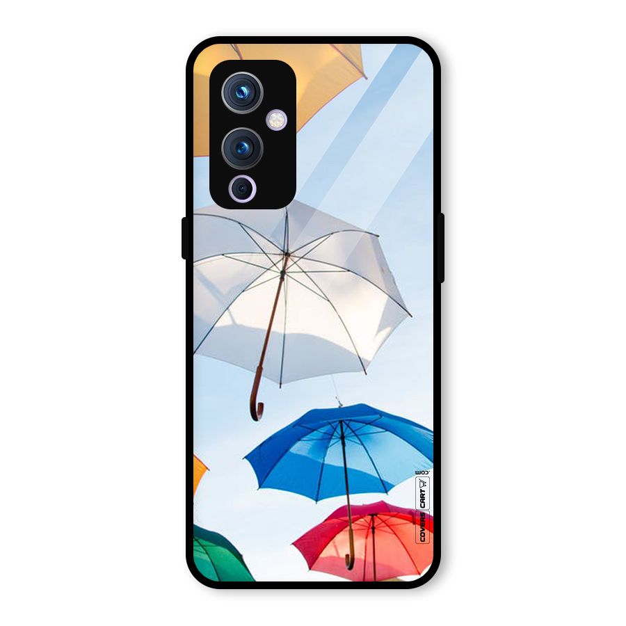Umbrella Sky Glass Back Case for OnePlus 9