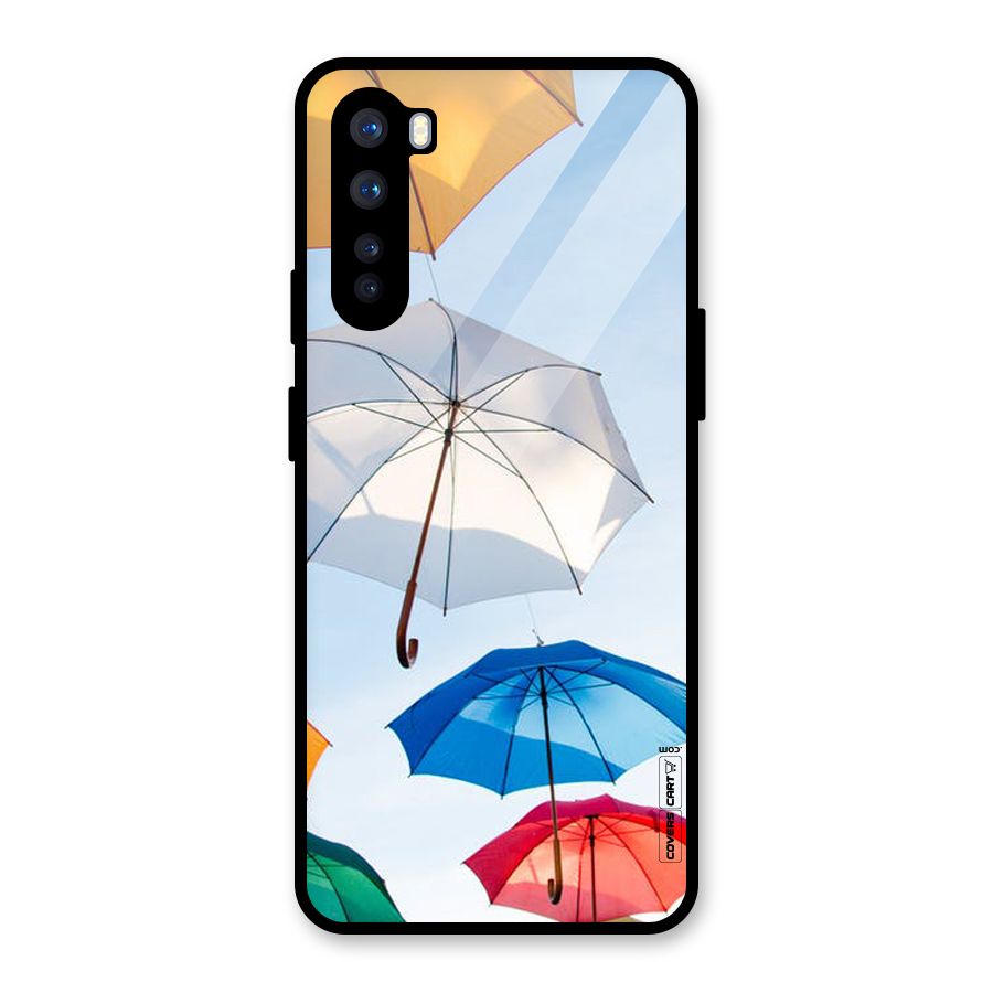 Umbrella Sky Glass Back Case for OnePlus Nord