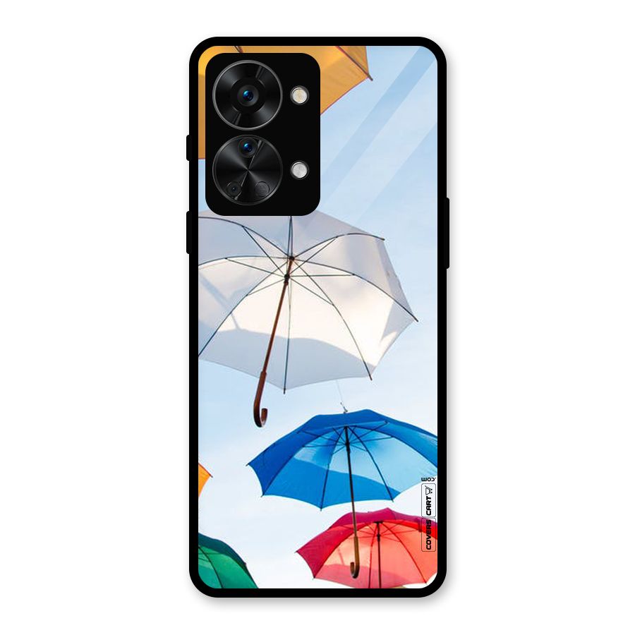 Umbrella Sky Glass Back Case for OnePlus Nord 2T