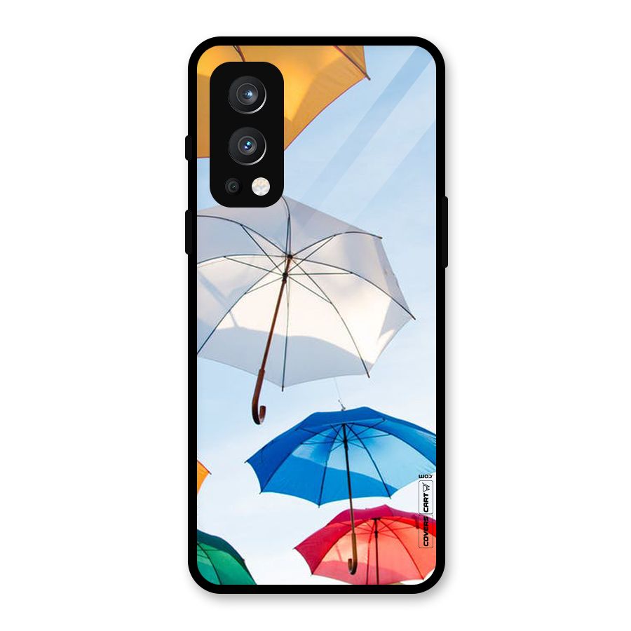 Umbrella Sky Glass Back Case for OnePlus Nord 2 5G