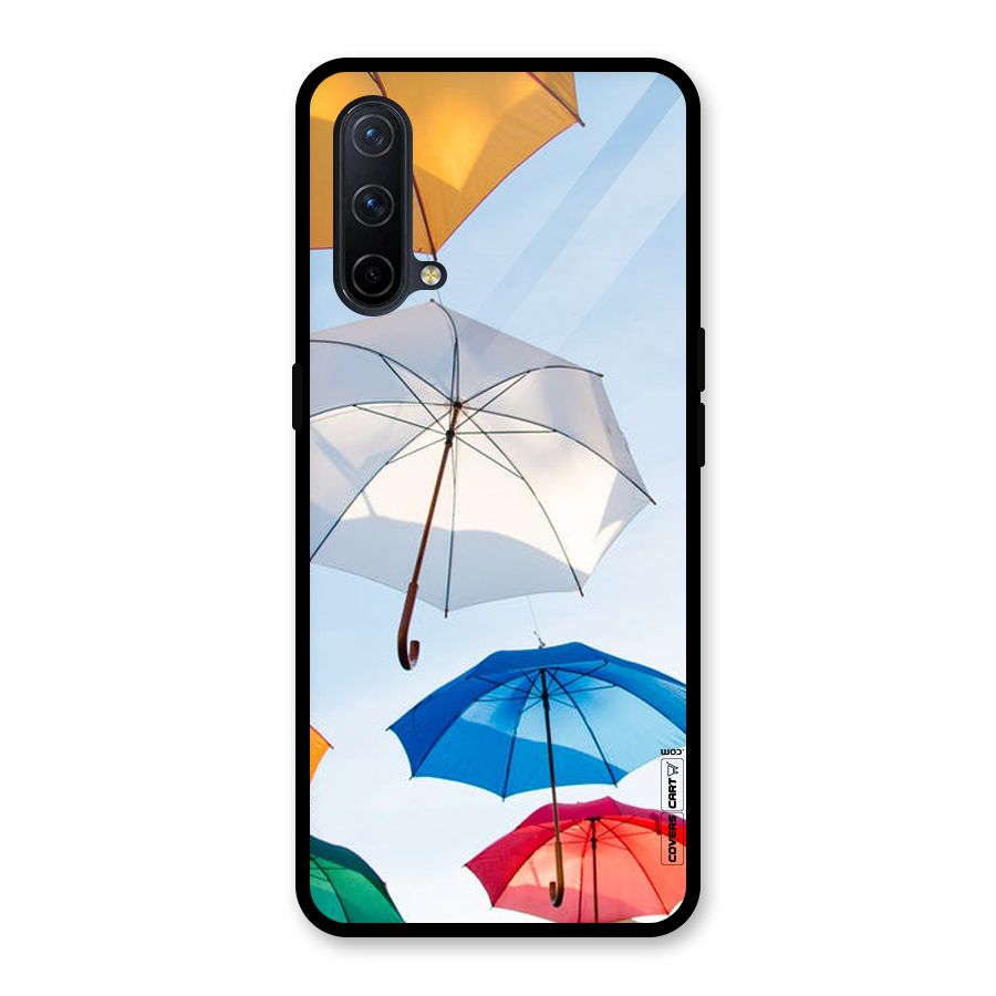 Umbrella Sky Glass Back Case for OnePlus Nord CE 5G