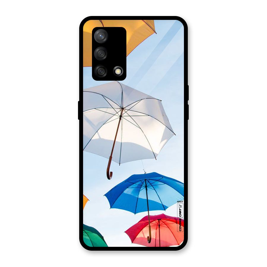 Umbrella Sky Glass Back Case for Oppo F19