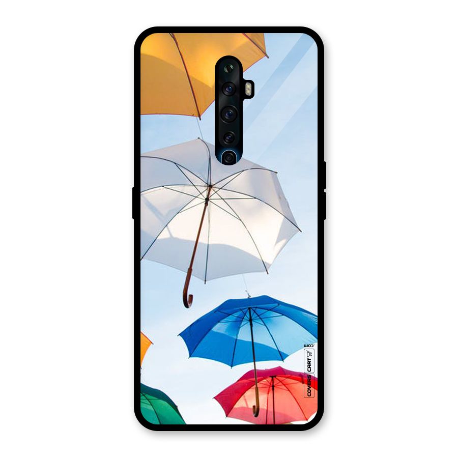 Umbrella Sky Glass Back Case for Oppo Reno2 F