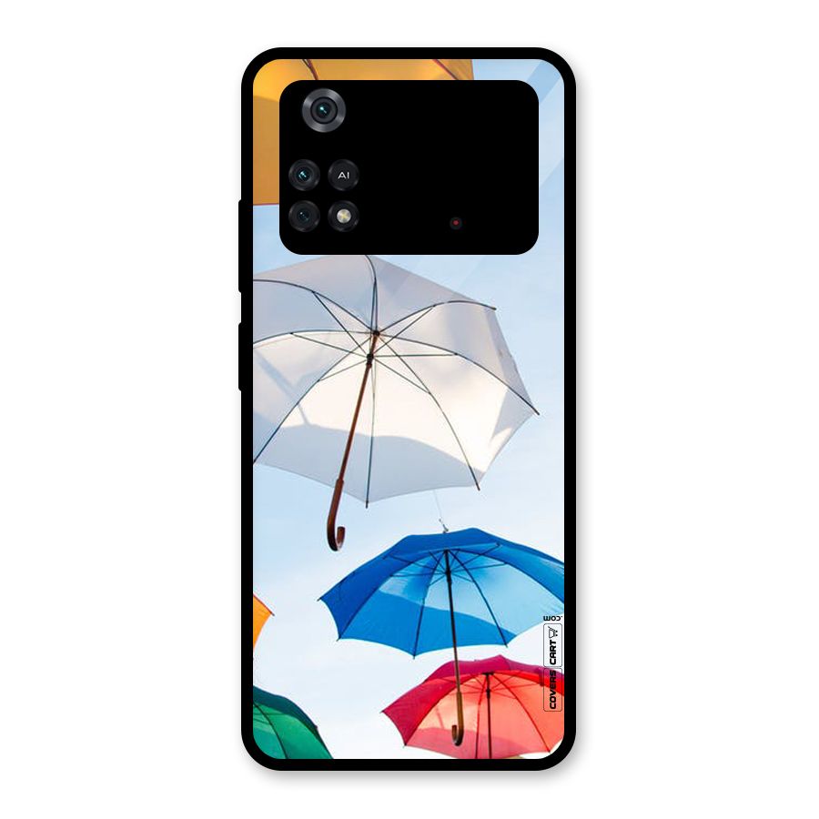 Umbrella Sky Glass Back Case for Poco M4 Pro 4G