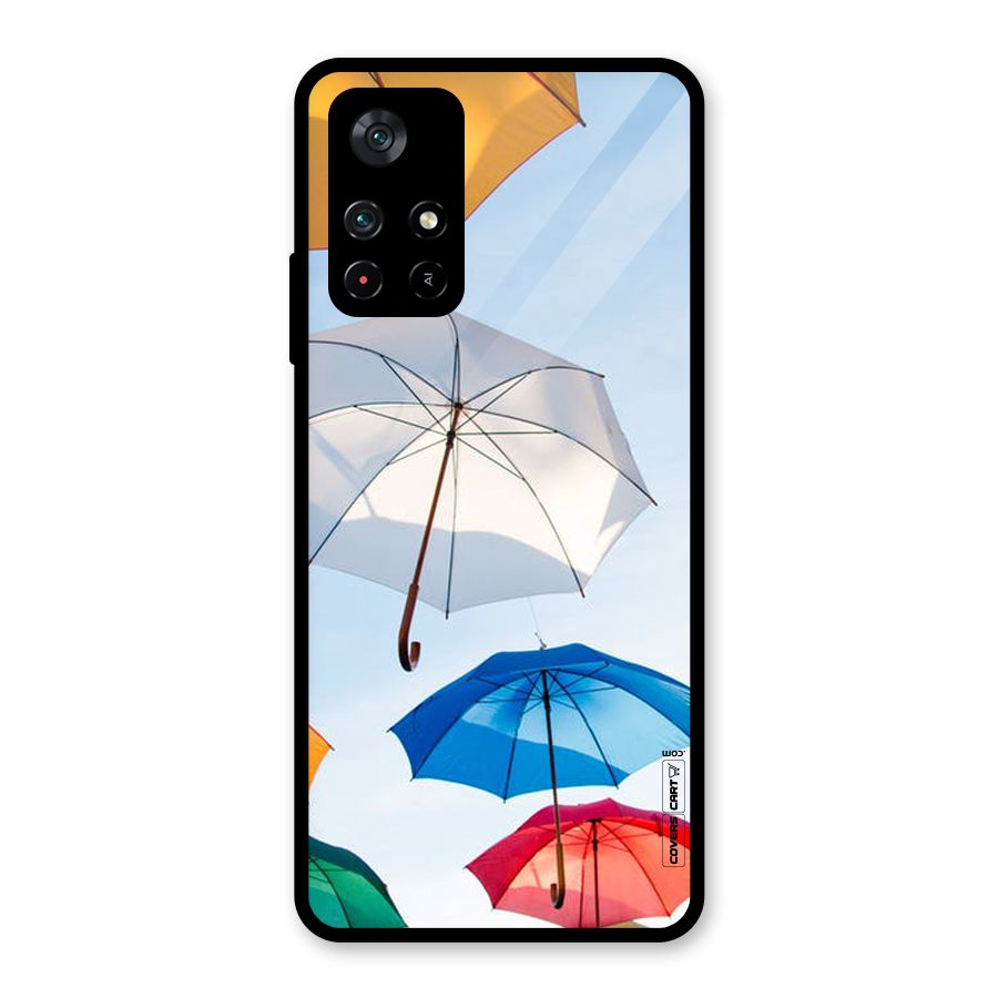 Umbrella Sky Glass Back Case for Poco M4 Pro 5G