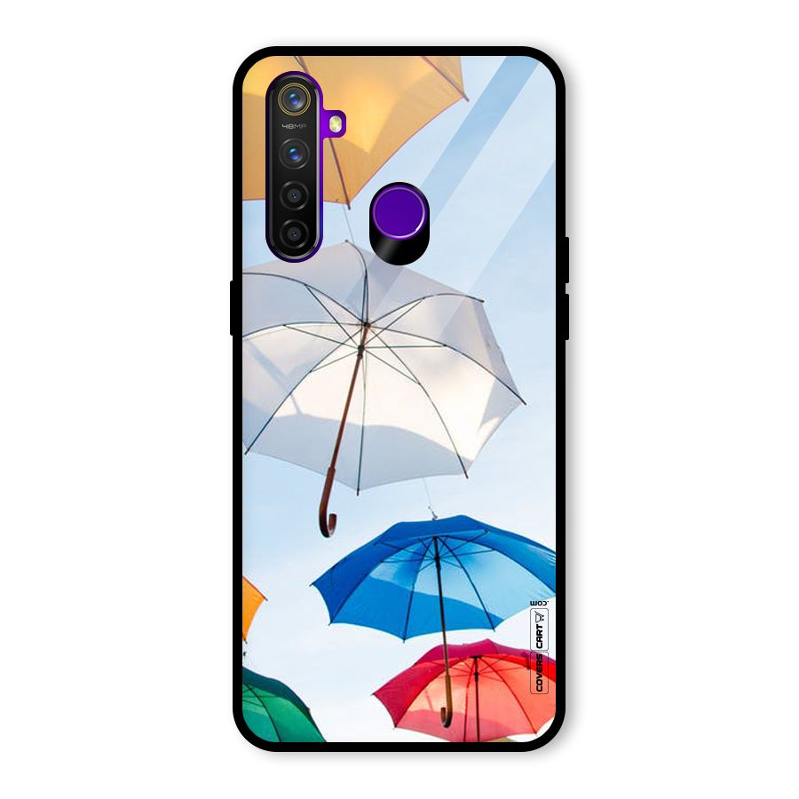 Umbrella Sky Glass Back Case for Realme 5 Pro
