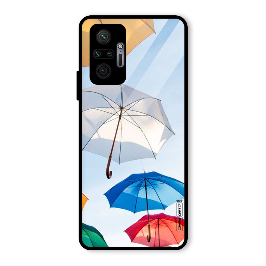 Umbrella Sky Glass Back Case for Redmi Note 10 Pro