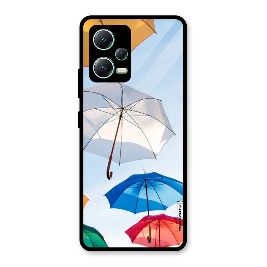 Umbrella Sky Glass Back Case for Redmi Note 12 5G