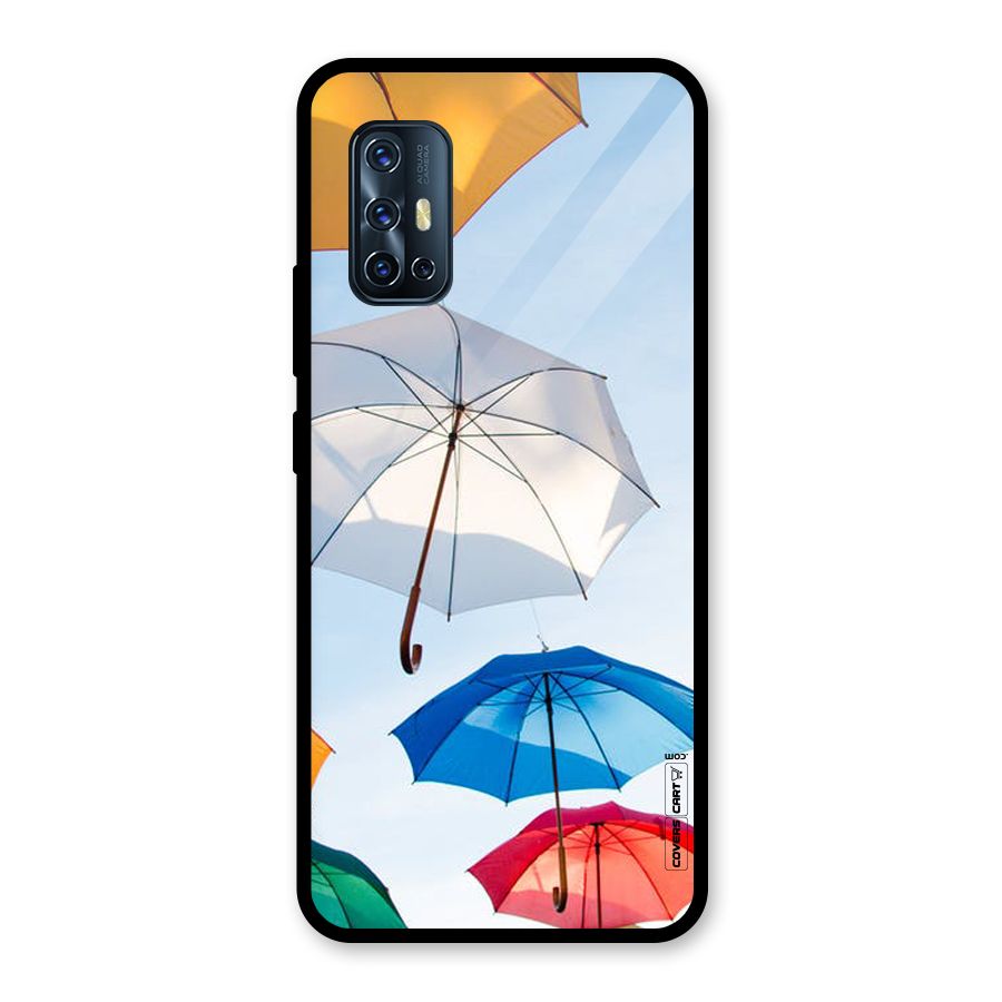 Umbrella Sky Glass Back Case for Vivo V17