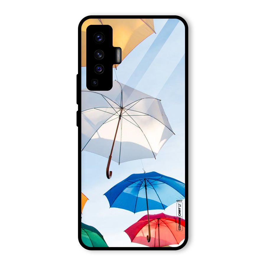 Umbrella Sky Glass Back Case for Vivo X50