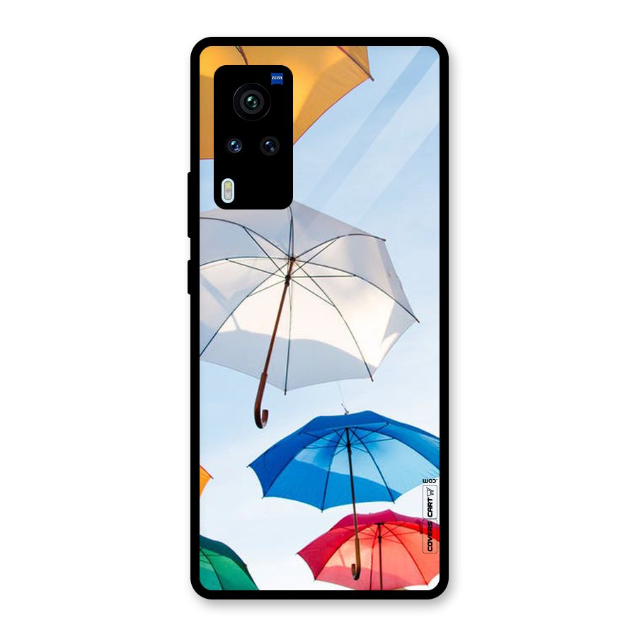 Umbrella Sky Glass Back Case for Vivo X60 Pro