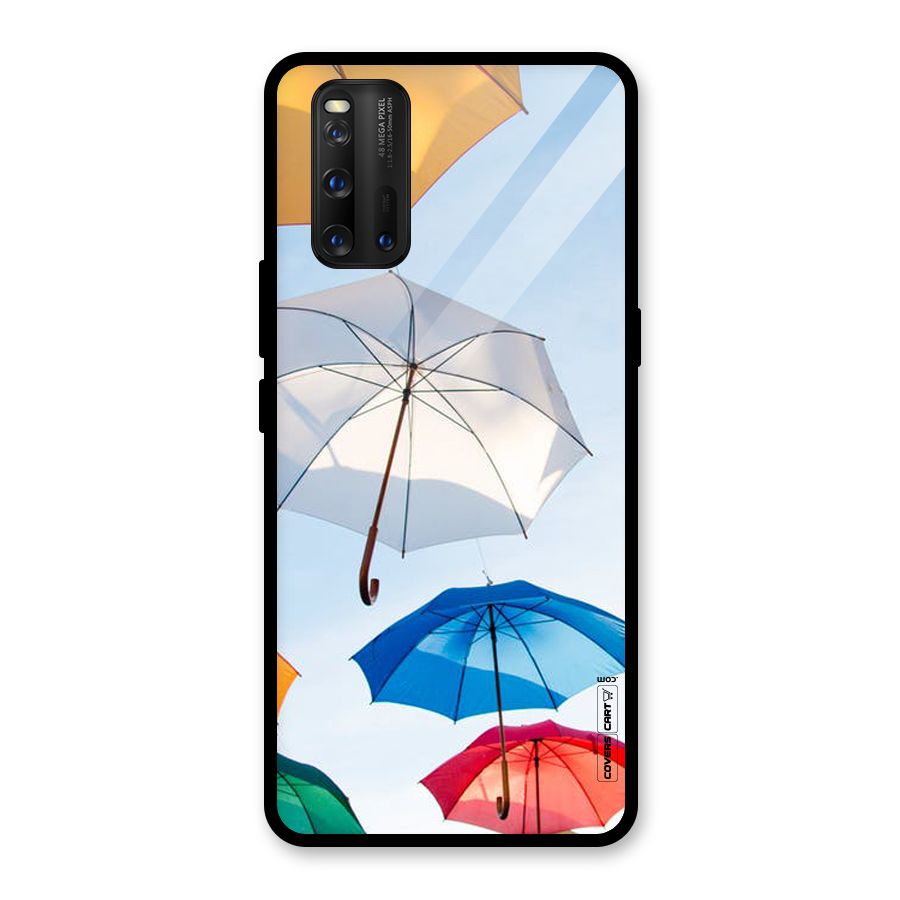 Umbrella Sky Glass Back Case for Vivo iQOO 3