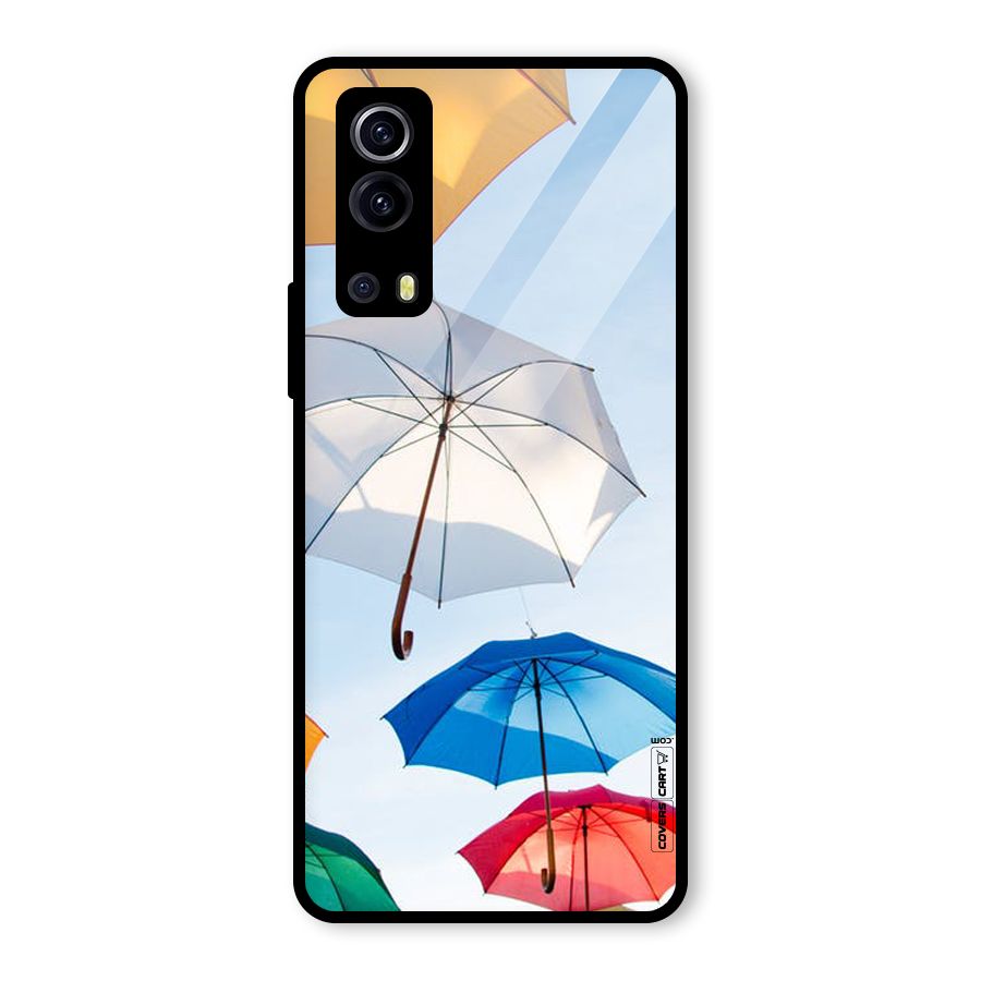 Umbrella Sky Glass Back Case for Vivo iQOO Z3
