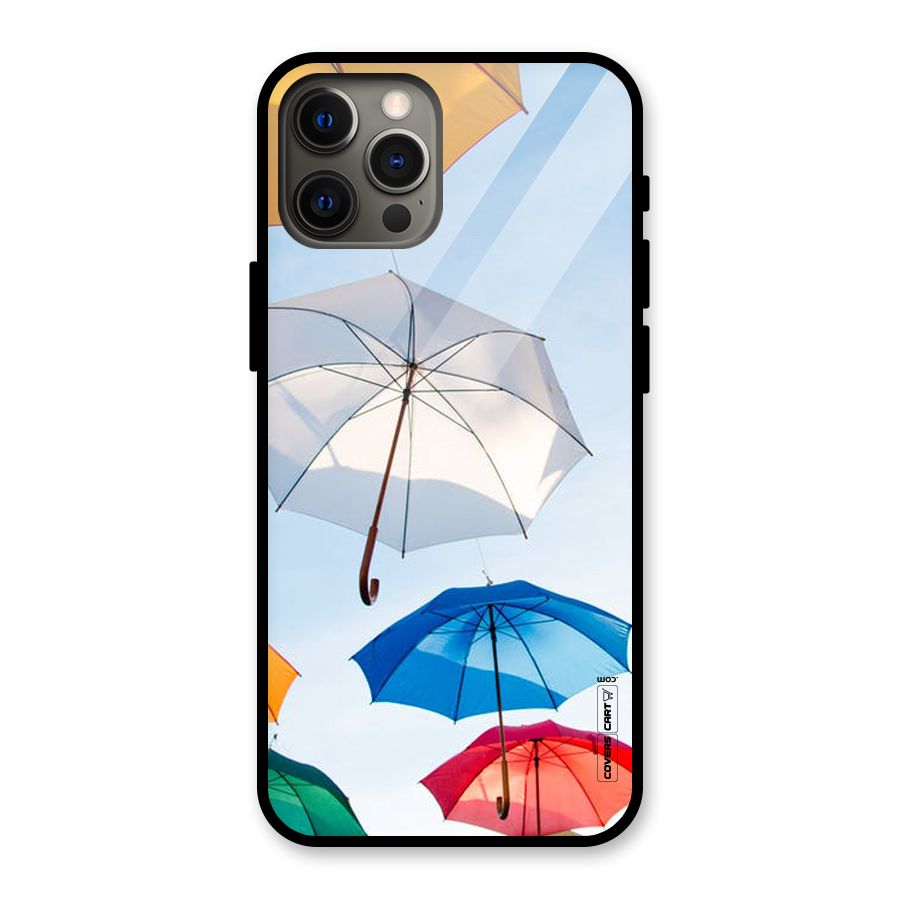 Umbrella Sky Glass Back Case for iPhone 12 Pro Max