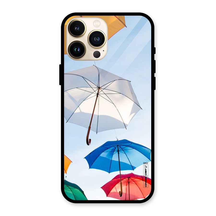 Umbrella Sky Glass Back Case for iPhone 13 Pro Max