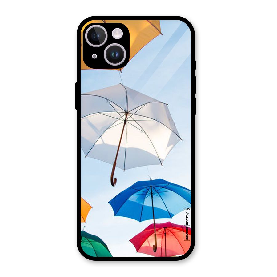 Umbrella Sky Glass Back Case for iPhone 14 Plus