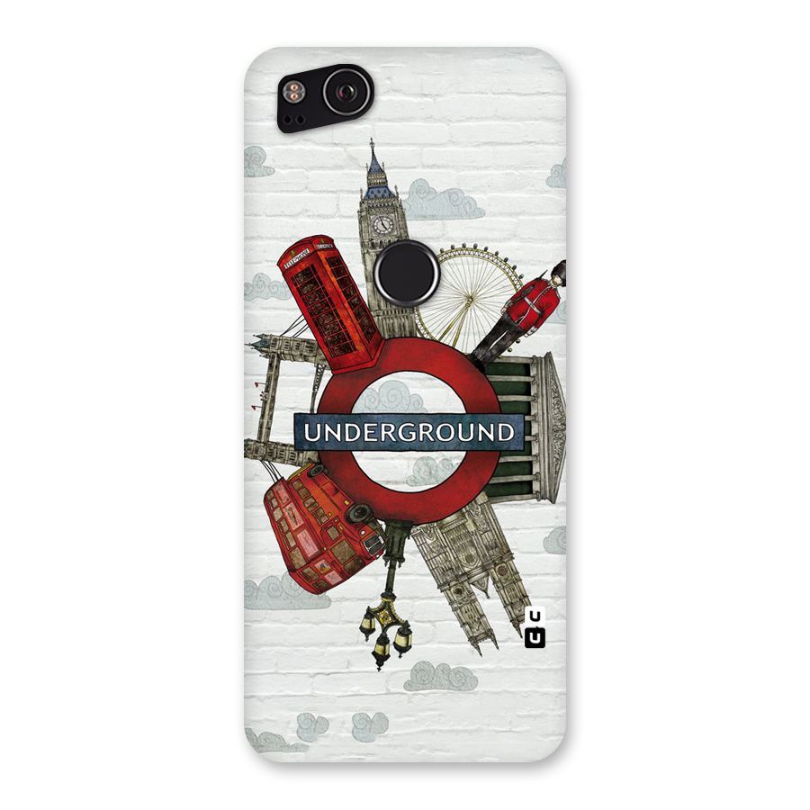 Underground Design Back Case for Google Pixel 2